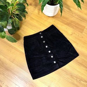 NEW Aritzia Wilfred Free Corduroy Denim A-Line Mini Skirt